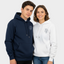2 Pack : Navy Blue and White Cardiac Heart Couple Hoodie