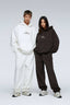 2 Pack : Brown and White Yapper and Listener Couple Hoodies