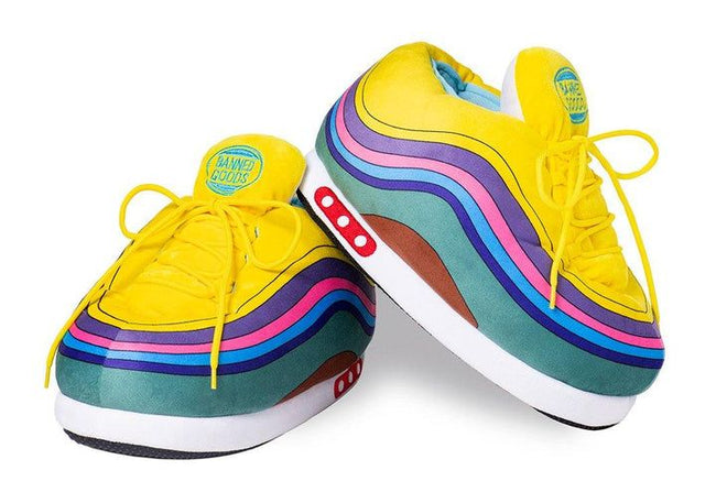 Rainbow High Plush Sneakers- Soft & Stylish Indoor Slippers Hover Image