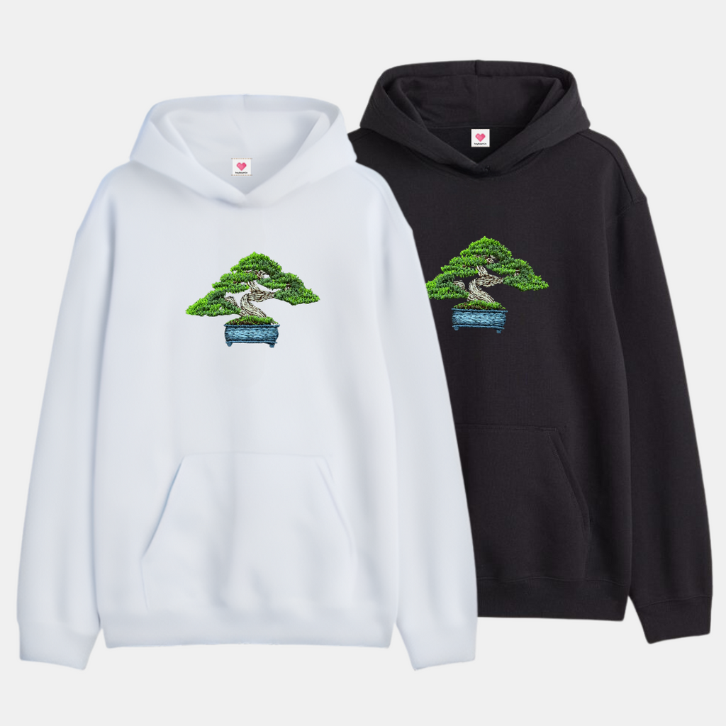 Bonsai Single Embroidery Hoodie