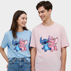 2 Pack : Angel Stitch in Love Couple T-Shirts