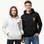 2 Pack : Coke & Popcorn Black White Couple Hoodie