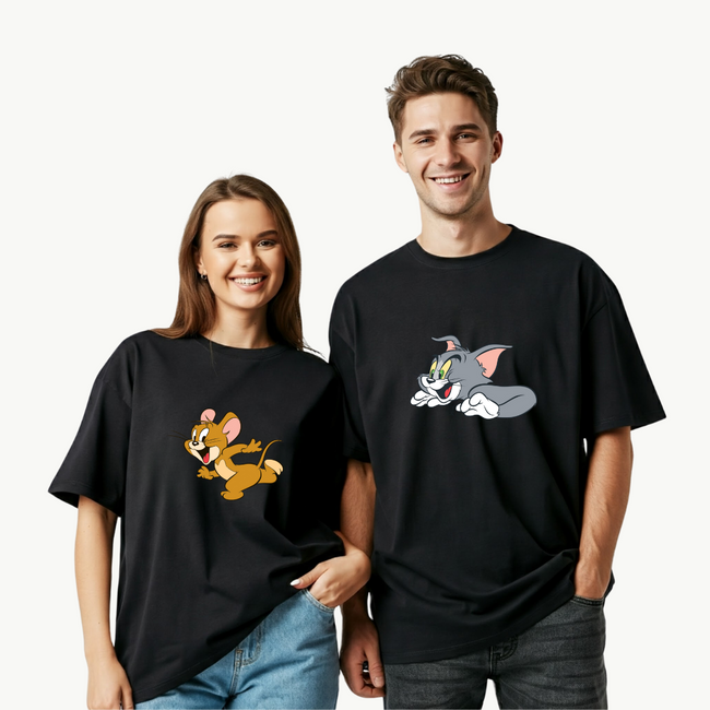 2 Pack: Tom & Jerry Couple T-Shirt Hover Image