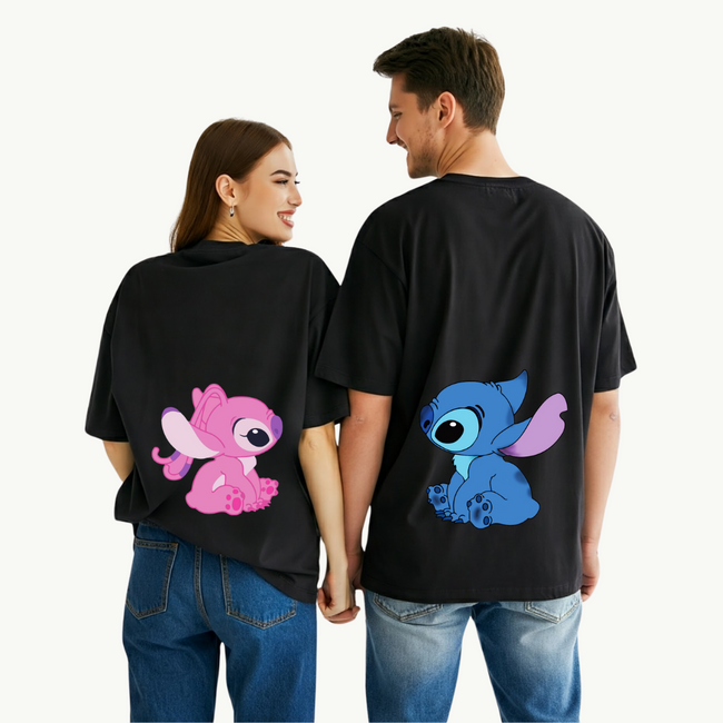 2 Pack : Angel Stitch Couple T-Shirt Hover Image