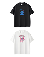 2 Pack : Where I Go Trouble Follows Couple T-Shirts