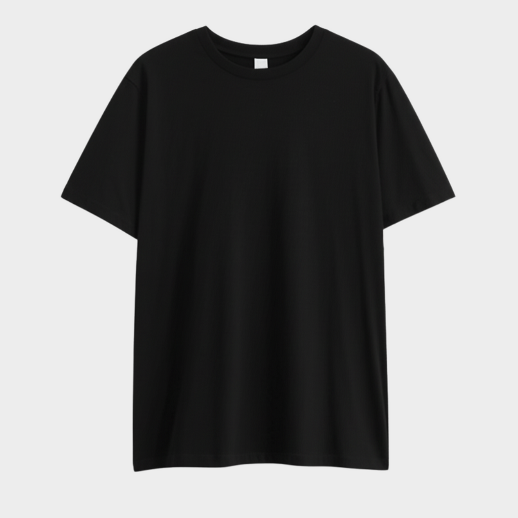 PLAIN BLACK UNISEX OVERSIZED TSHIRT