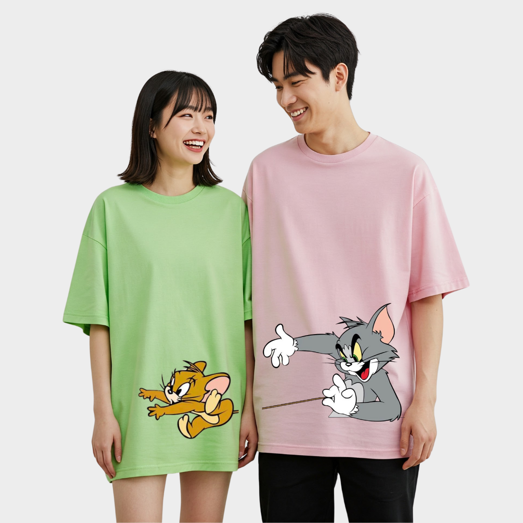 2 Pack : Tom Chasing Jerry Couple T-Shirt
