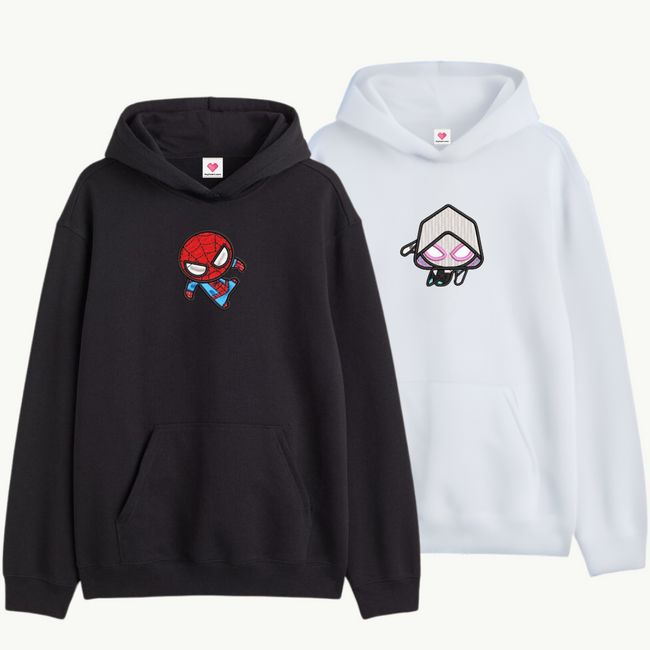 2 Pack: Gwen and Miles Flying Couple Hoodies Main Image