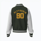 Harry Potter : Olive Green Slytherin Varsity Jacket