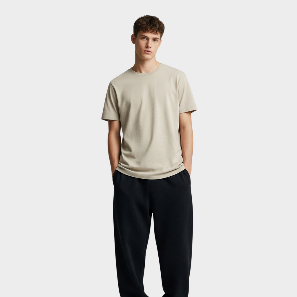 BASIC RELAXED FIT T-SHIRT BEIGE
