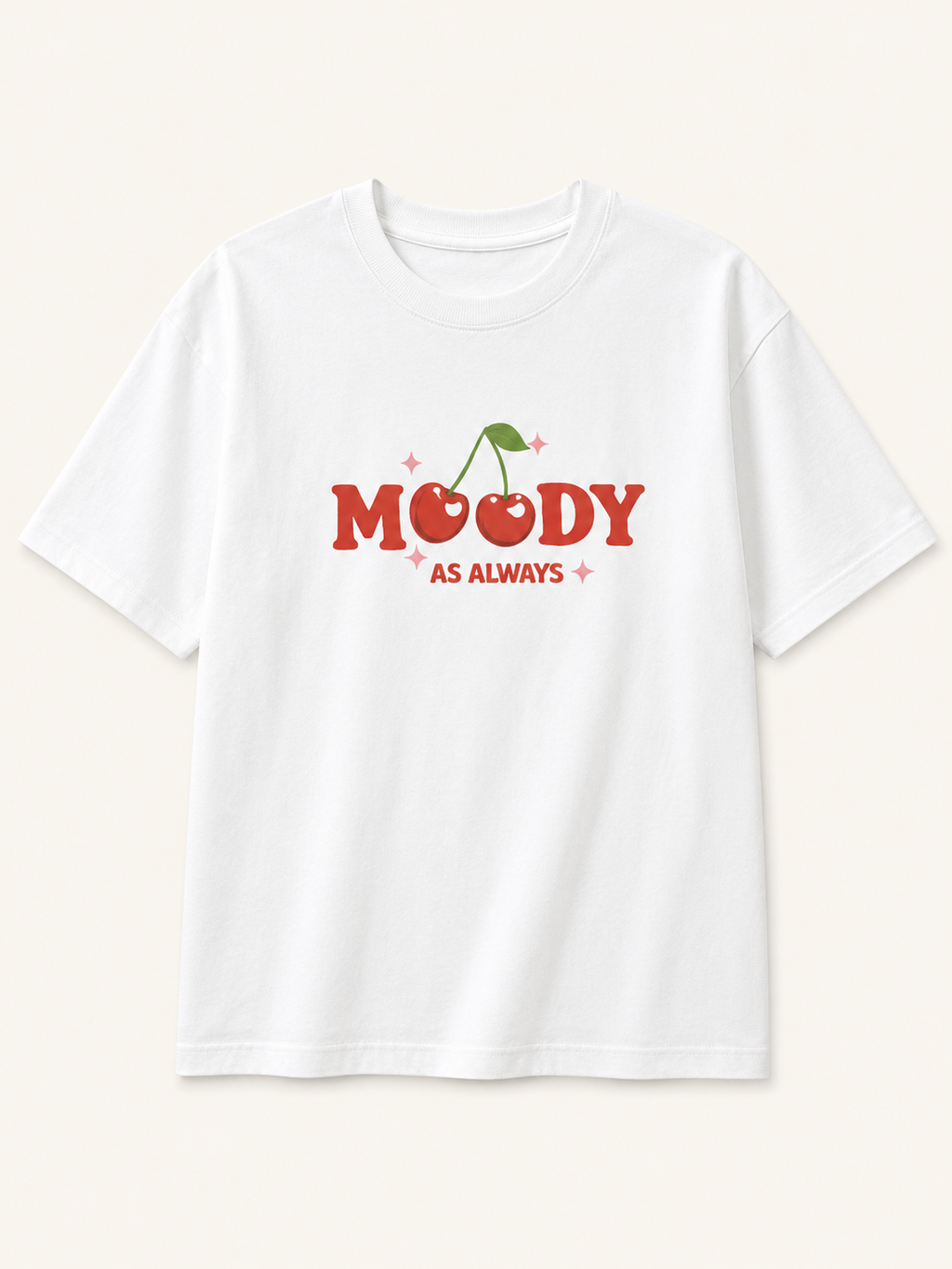 Moody Cherry Oversized T-Shirt