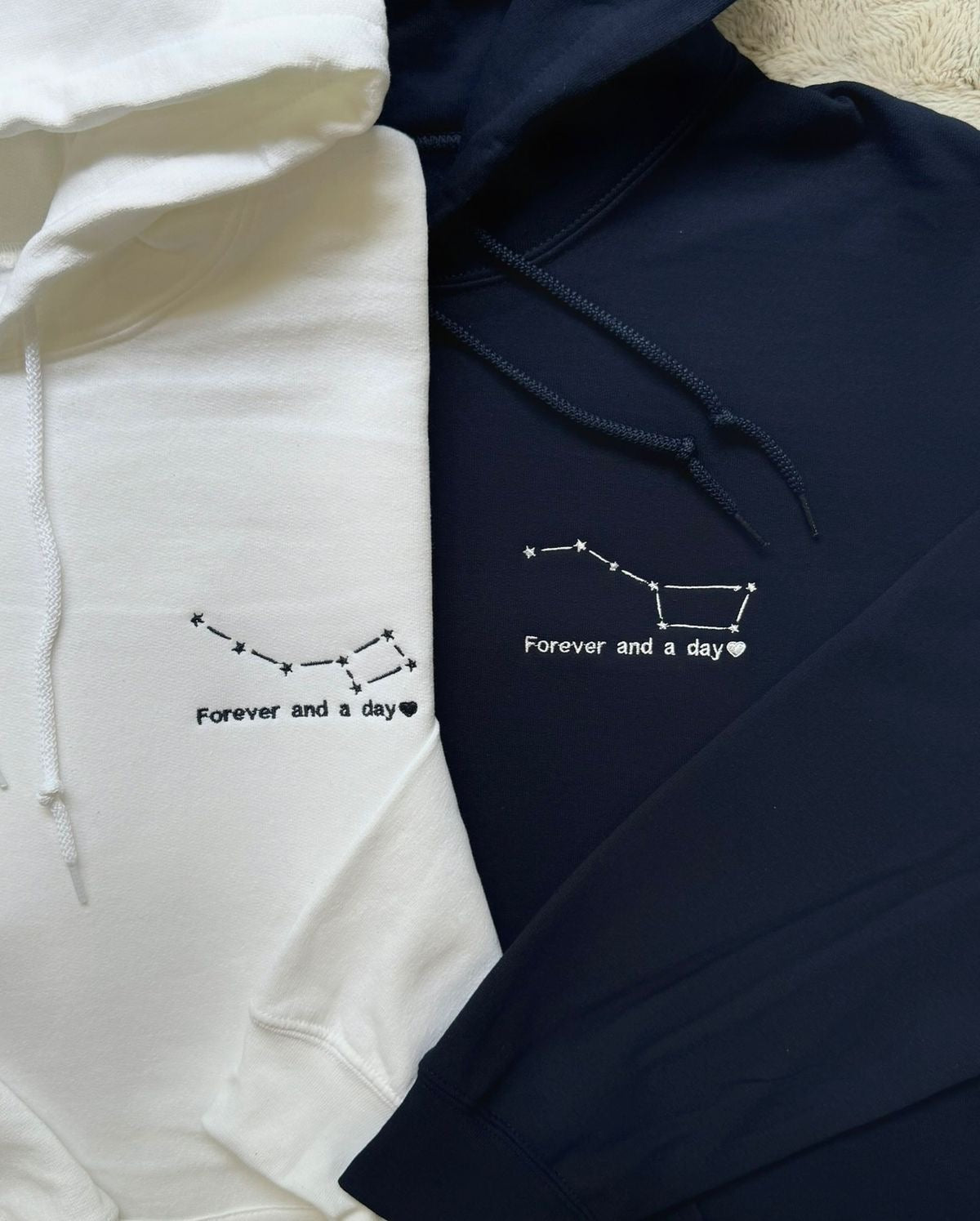 2-Pack: Custom Zodiac Constellation Embroidery Hoodies