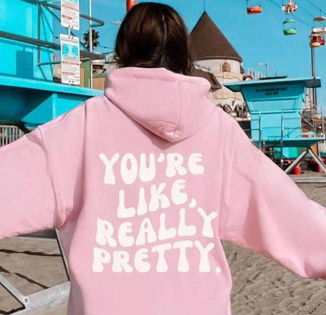 Really Pretty Babypink Hoodie Hover Image