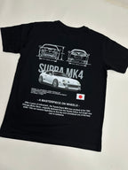Supra MK4 Black Printed Black T-Shirt