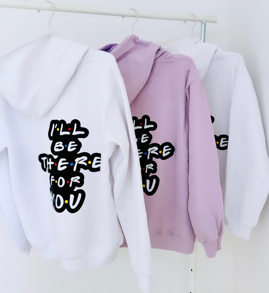 3 Pack : I’ll Be There For You - White & Lilac Hoodies