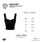 Rib Knit Corset Vest Top in White