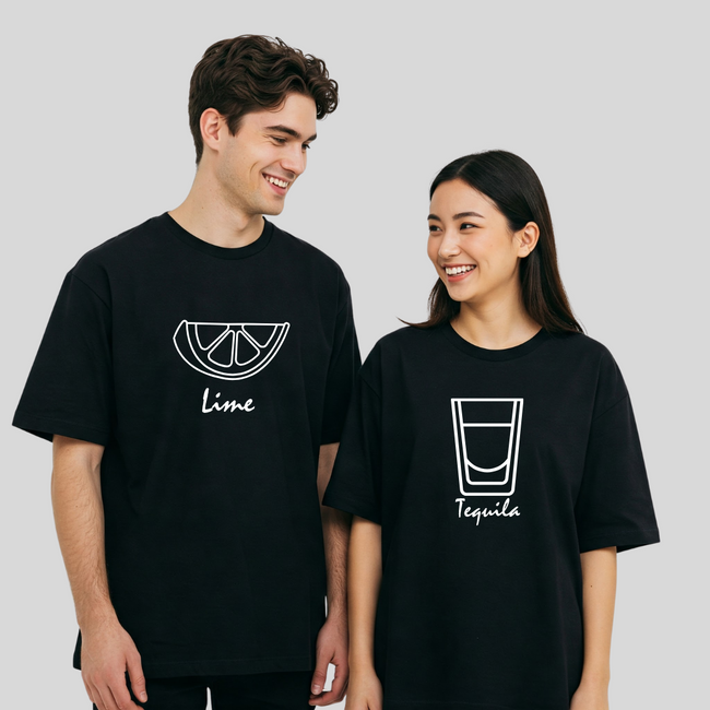 2 Pack :Lime Tequila Couple T-Shirts Hover Image