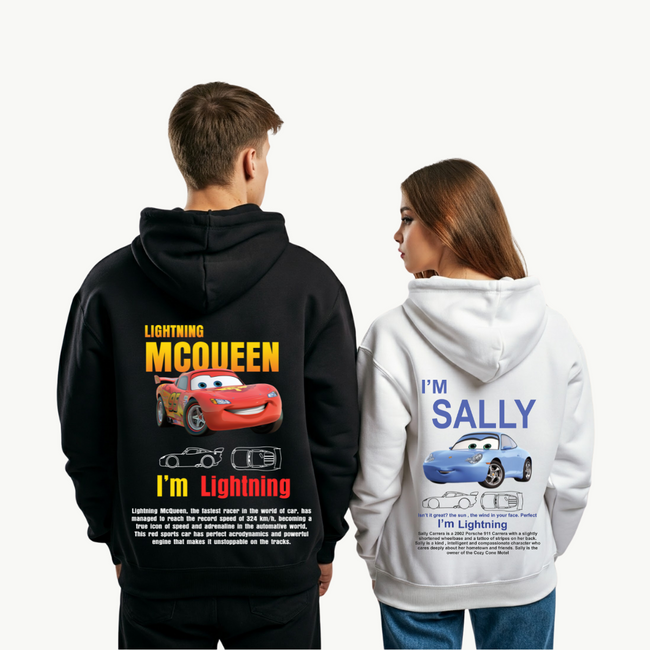 2 Pack : McQueen and Sally Couple Hoodies Hover Image