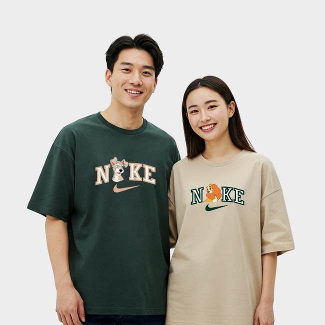 2 Pack : Nike Lady Tramp Couple T-Shirts Hover Image
