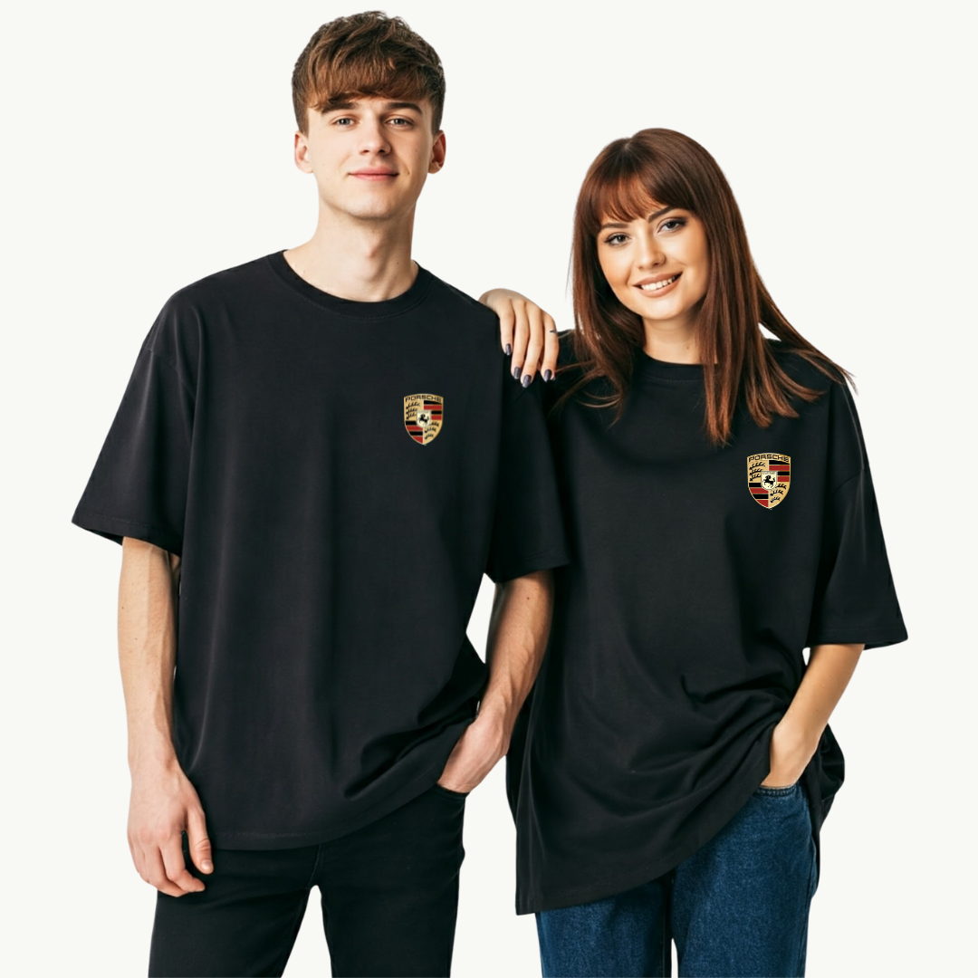 2 Pack : Porsche Logo Couple T-shirt