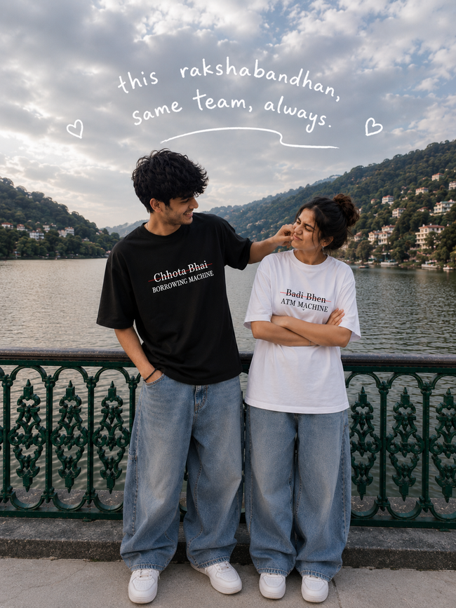 Badi Behen, Chhota Bhai Sibling T-Shirts Hover Image