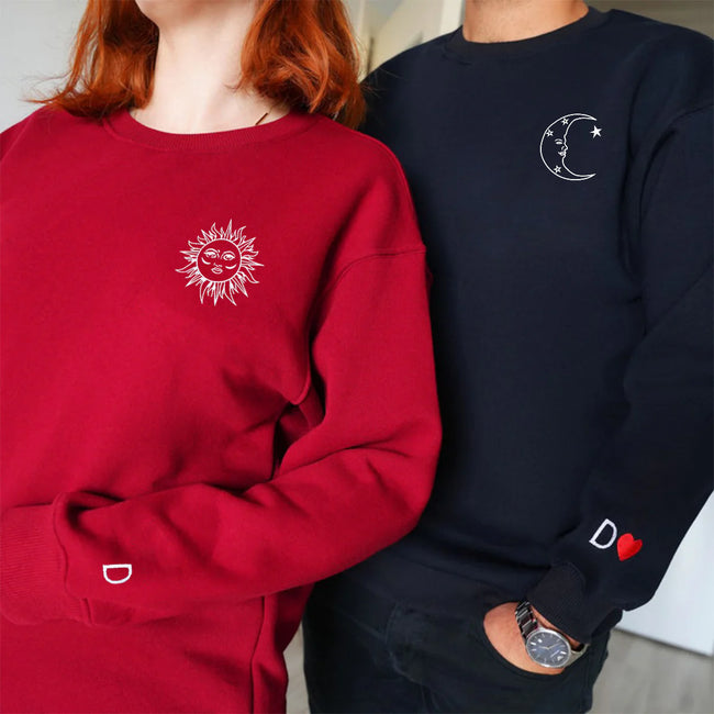 2-Pack: Sun & Moon Embroidered Sweatshirt Hover Image