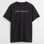 Friends Printed Black T-Shirt