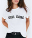 Girl Gang Printed White T-Shirt