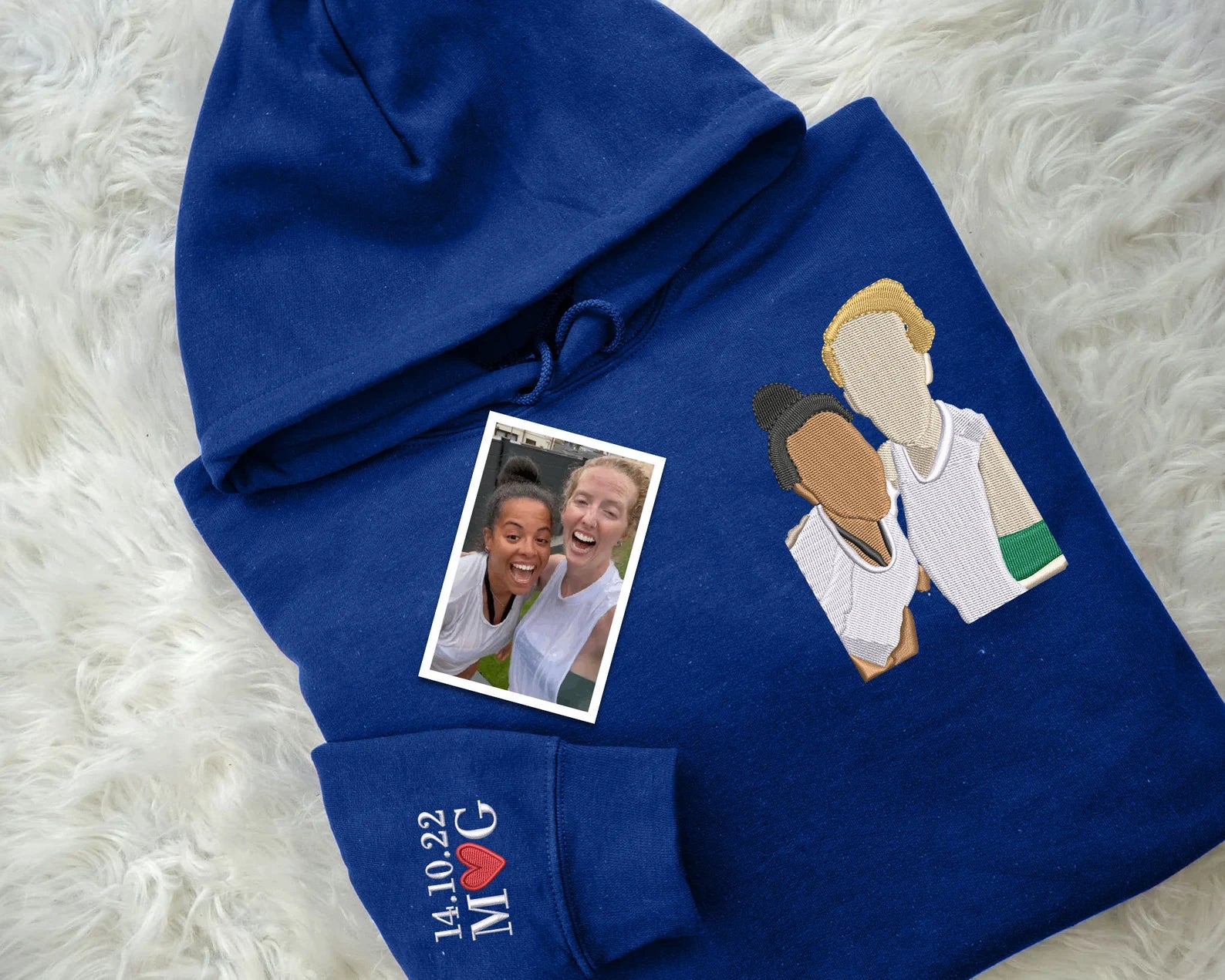 Hoodies Photo Customised(Single/Couple) - Embroidery and Printed
