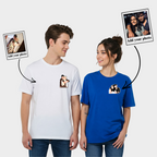 T-Shirt Photo Customised(Single/Couple) - Embroidery and Print