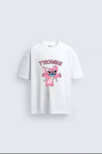2 Pack : Where I Go Trouble Follows Couple T-Shirts