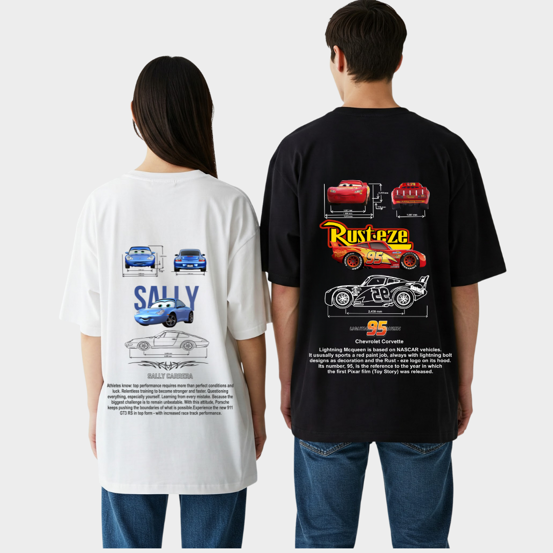 2 Pack : Rusteze & Sally Couple T-Shirt