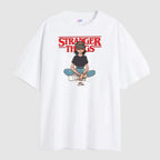 Stranger Things Eleven Printed  White T-Shirt